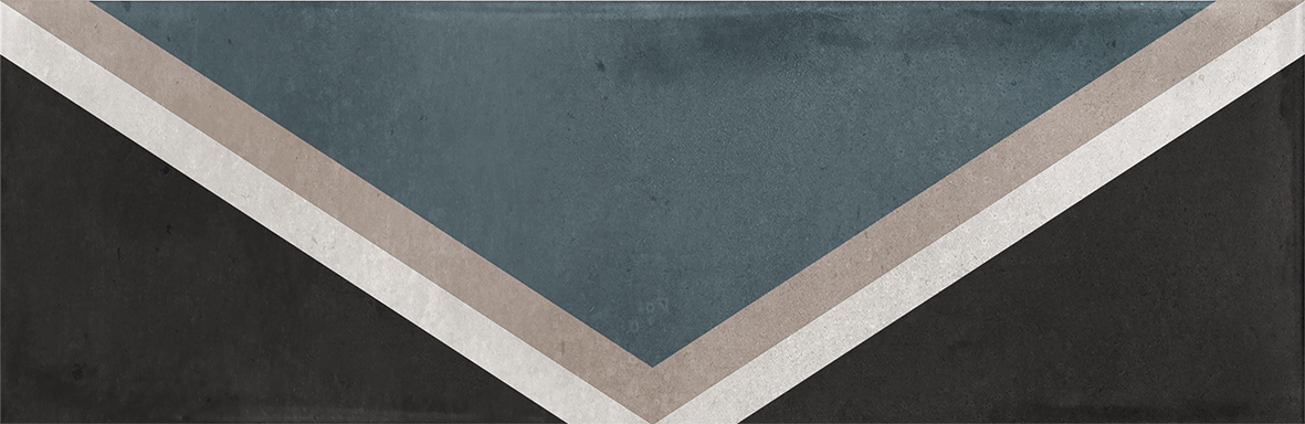 Wandtegel SMALL Rhombus trend black 6,5x20