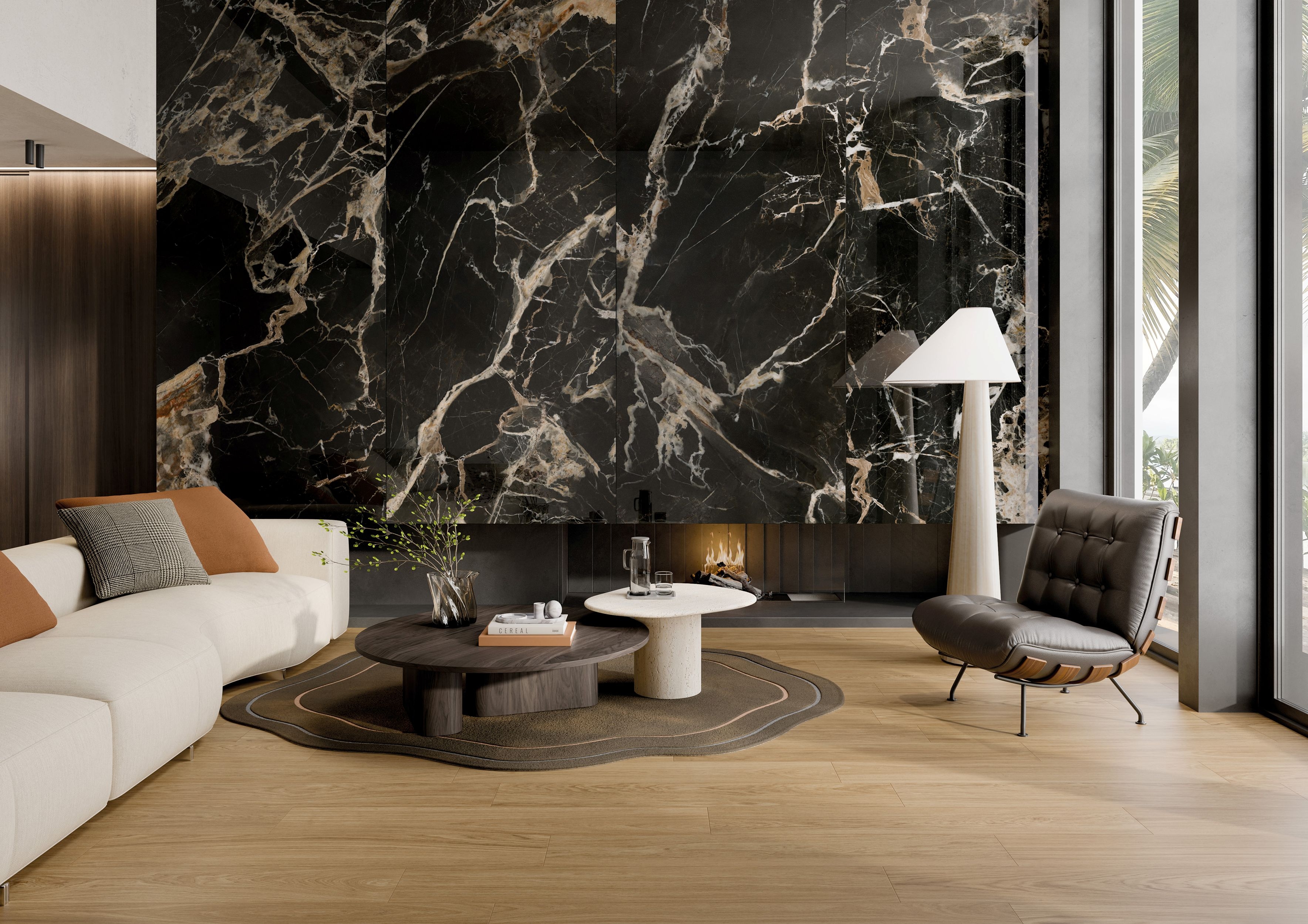 Wandfliese BLACK GOLD 120x280 (lap)