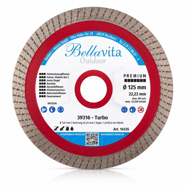 Diamantschijf Premium Rot D125mm
