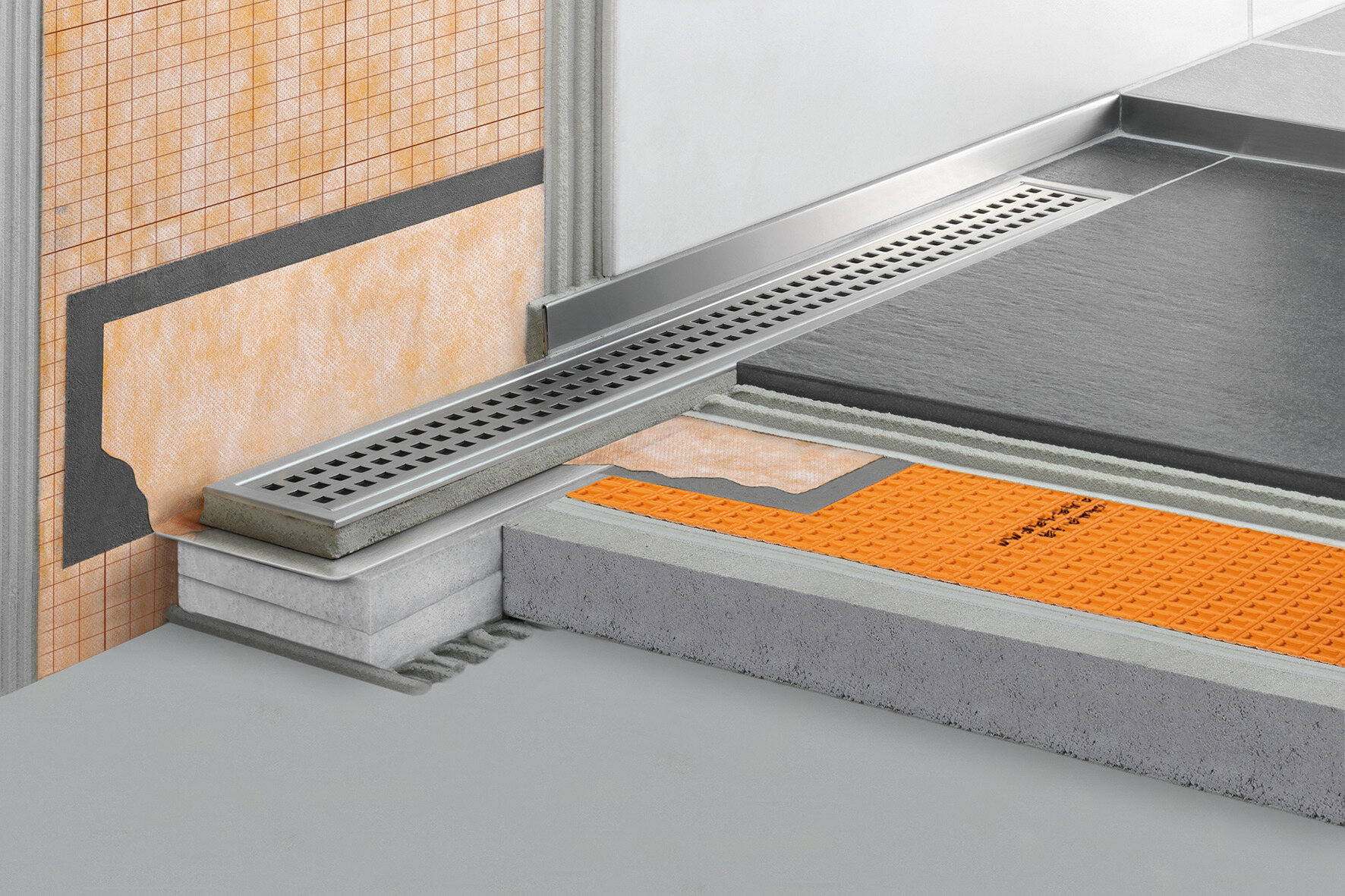 KERDI-LINE 1100mm verticaal DN50 Geruchsve