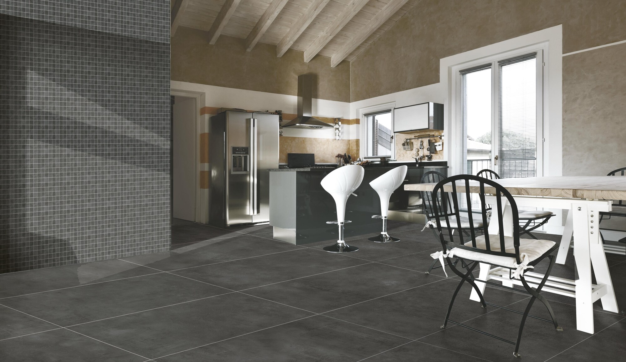 Montana antracite Mosaik 5/5 30x30