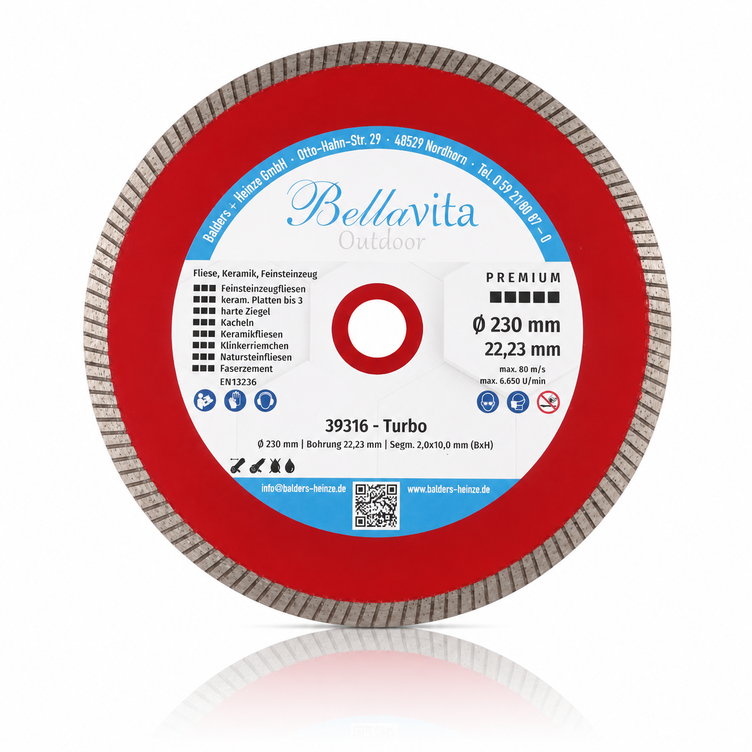 Diamantschijf Premium Rot D230mm