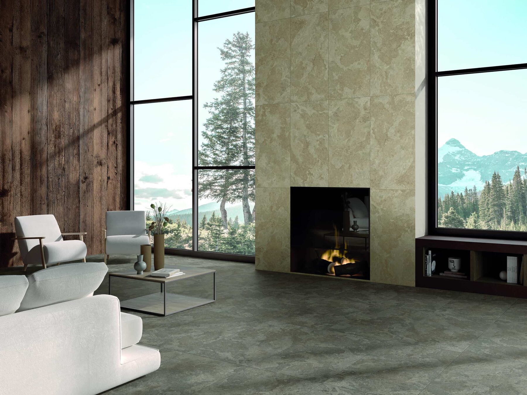 Vloertegel Viken beige 60 x 120