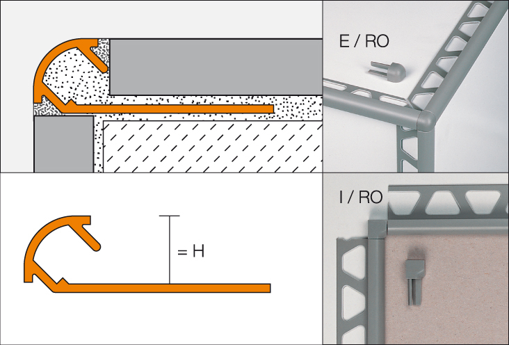 RONDEC-AC 3,0m Decorprofiel weiß H=12,5mm