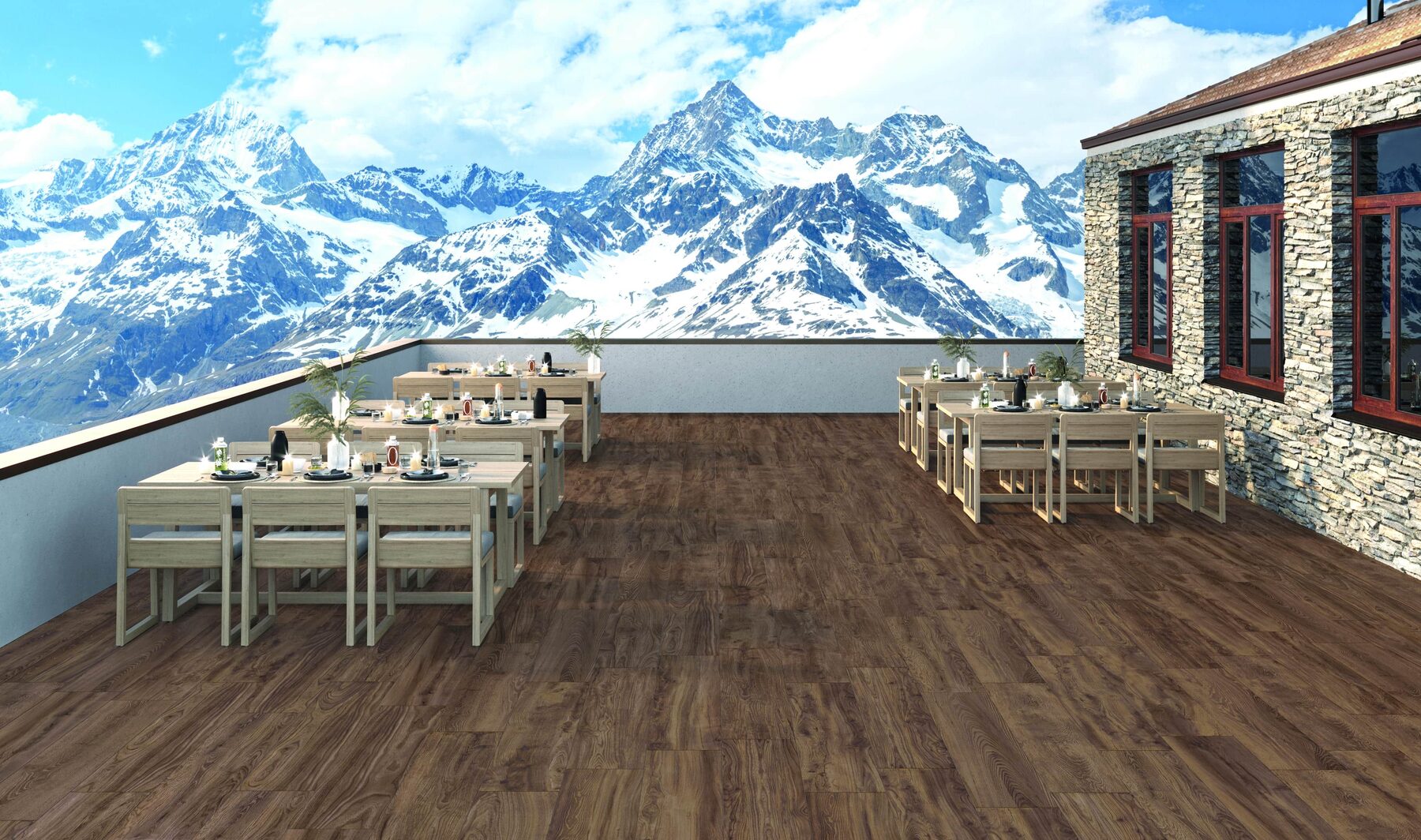 Buitentegel RUSTIC nut 40x120