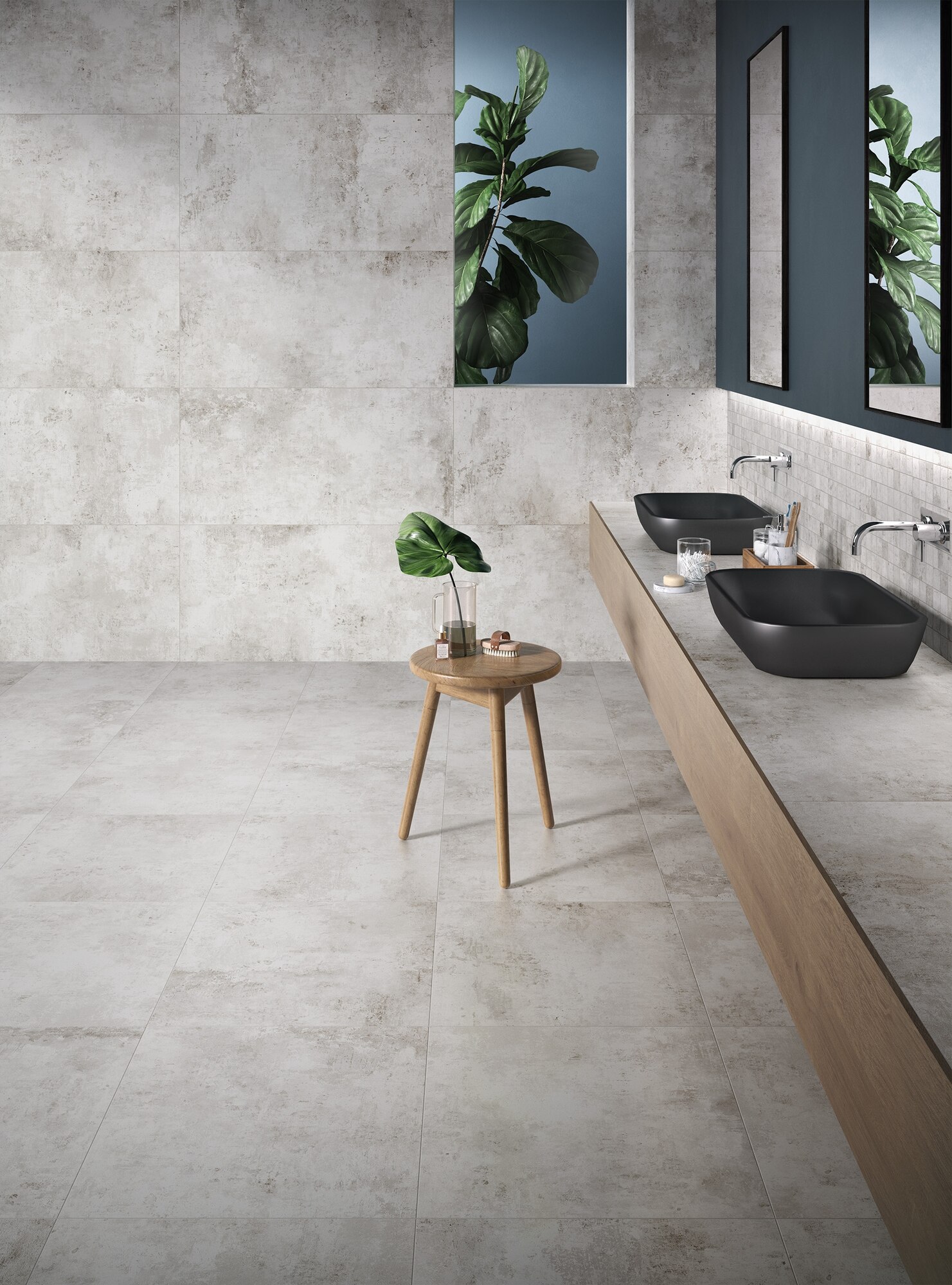 Vloertegel Paint white 60x120