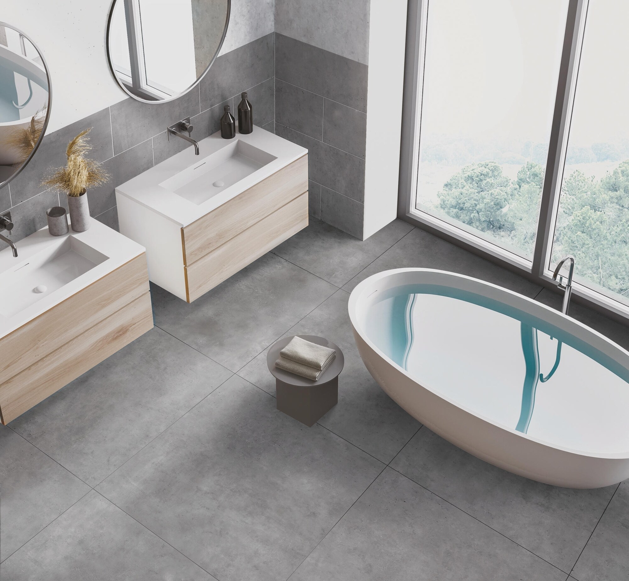 Bodenfliese MONTANA grigio 90x90