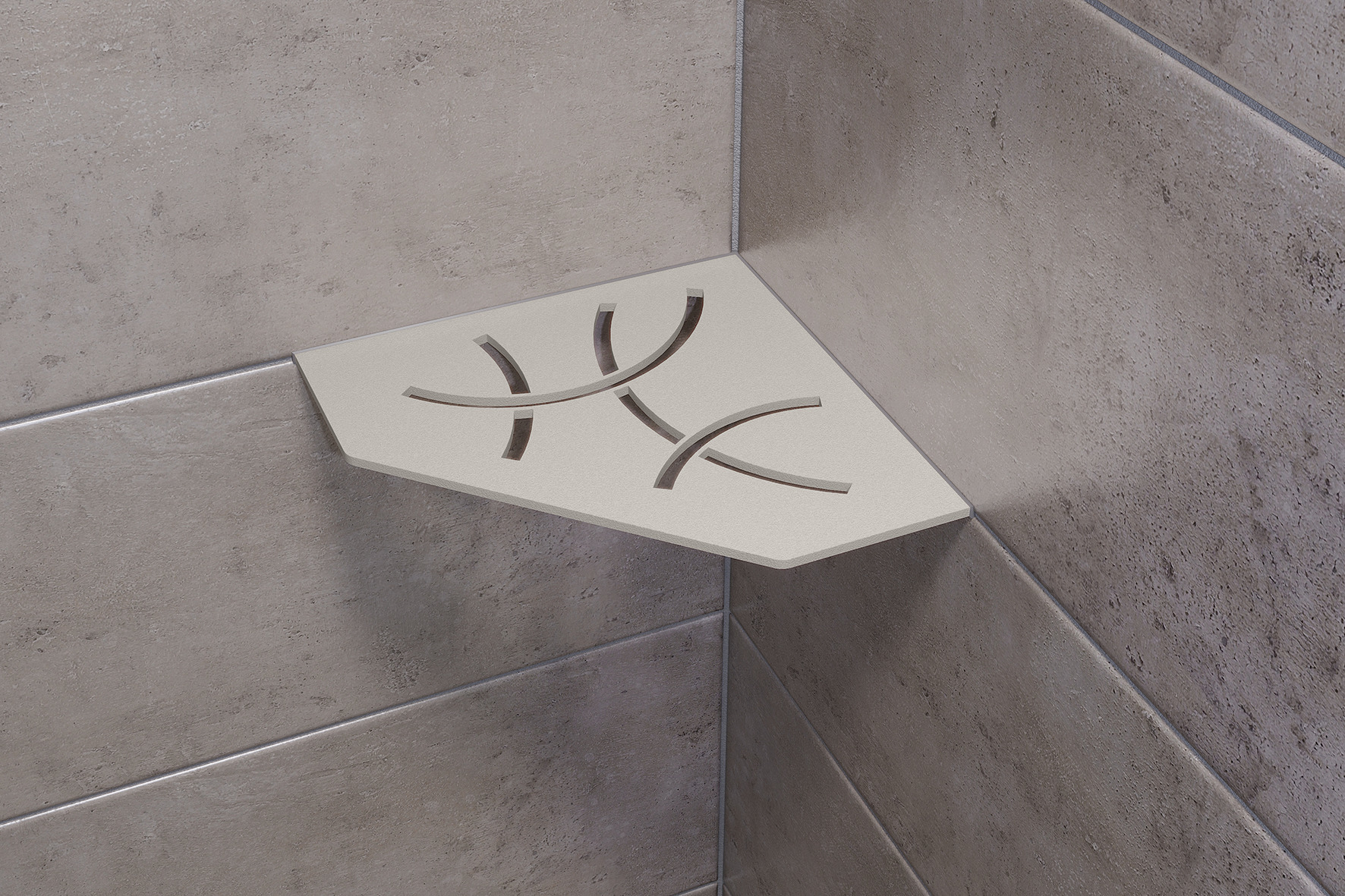 SHELF-E-S2 195x195mm Curve TSBG