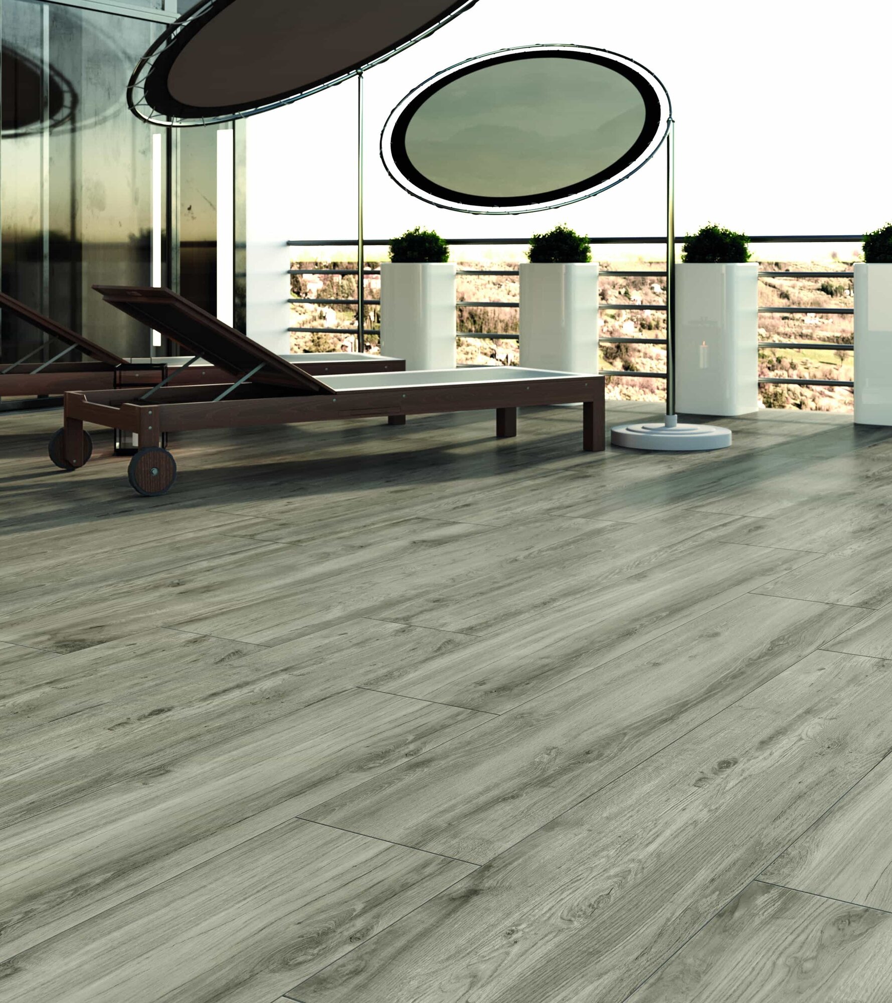 Vloertegel RUSTIC Grip grey 20x120