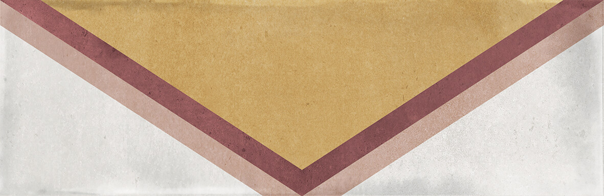 Wandtegel SMALL Rhombus trend ocher 6,5x20