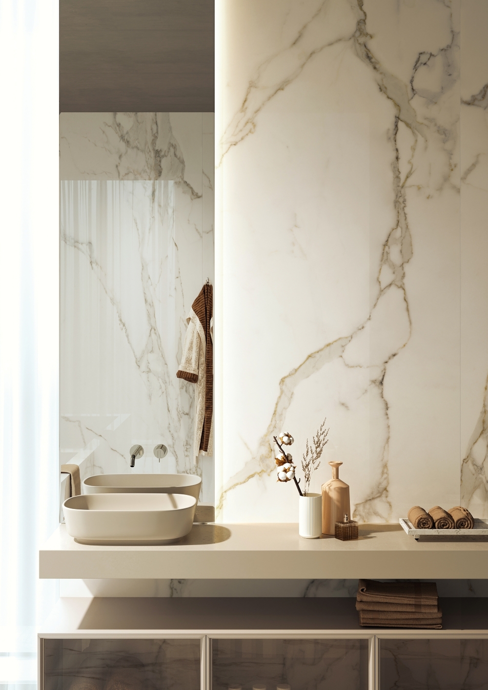 Wandfliese CALACATTA ORO 120x280 (lap)