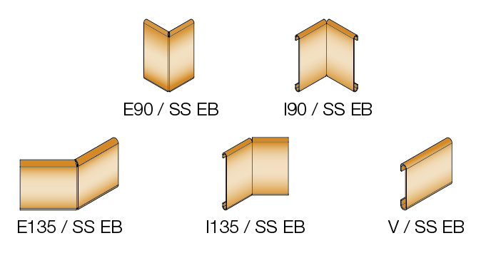 SCHIENE-STEP-EB Binnenhoek Kantprofiel E