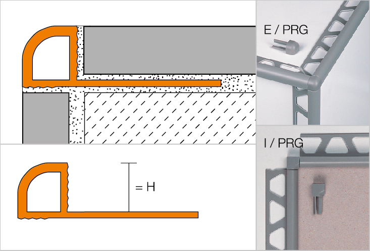 RONDEC-PRG Binnenhoek Decorprofiel brillant