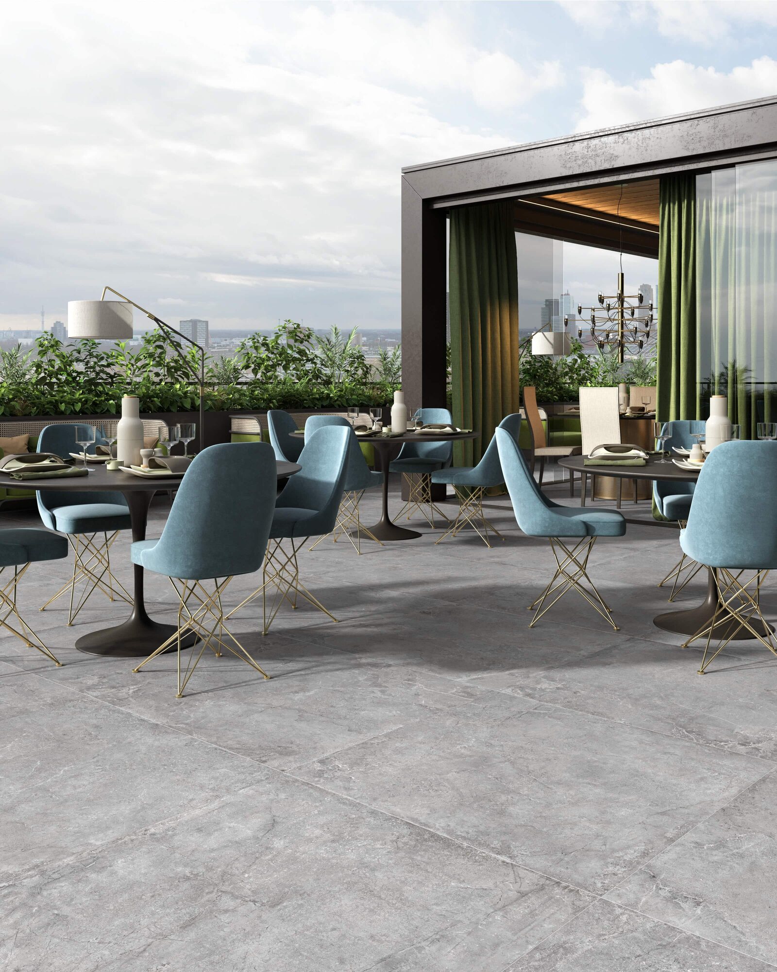 Outdoor-Fliese EVOLUTION grey 60x90
