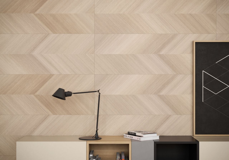 Wandtegel EUKALYPT crema-miel 40x120