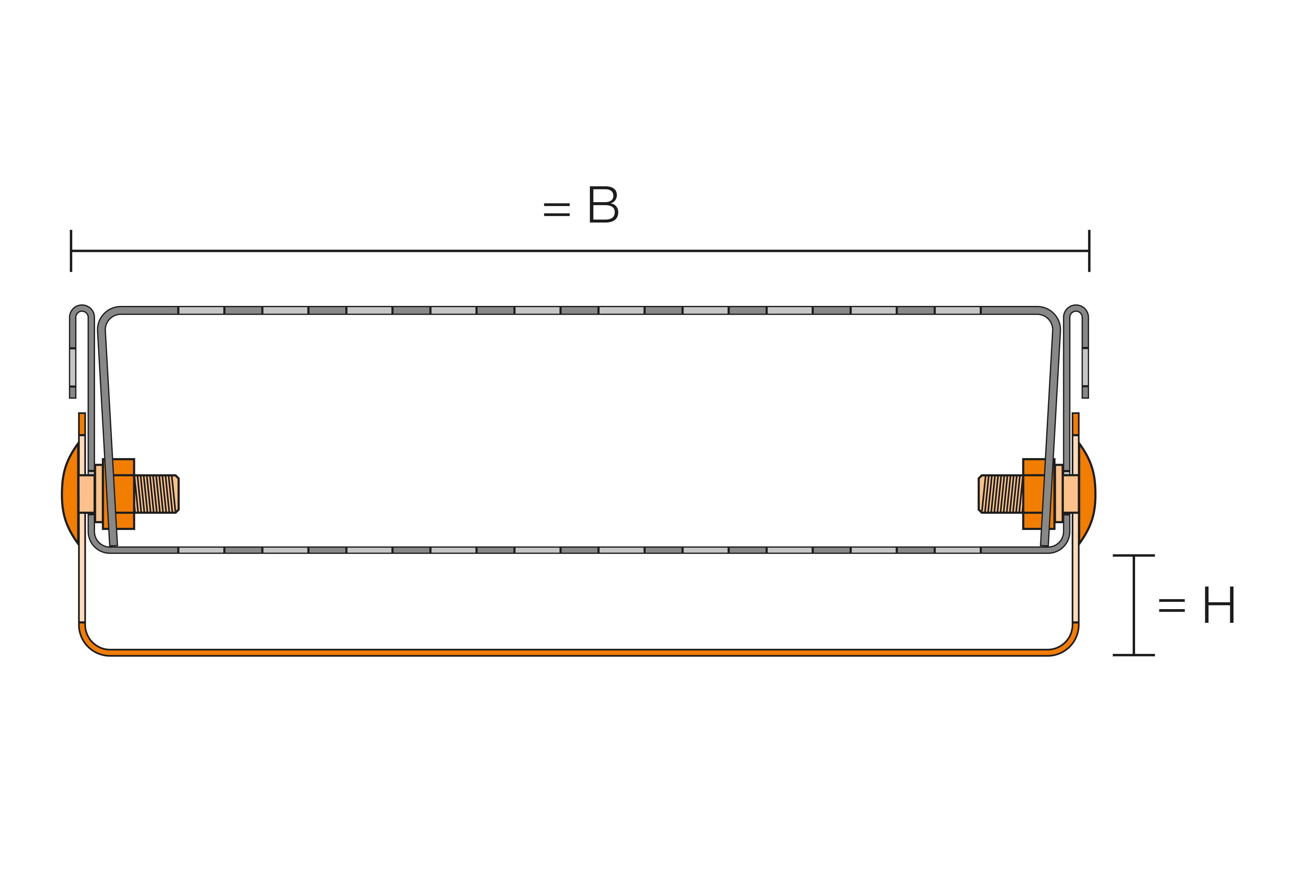 TROBA-LINE-TLH Hoogtefixatie 0-20mm B=75