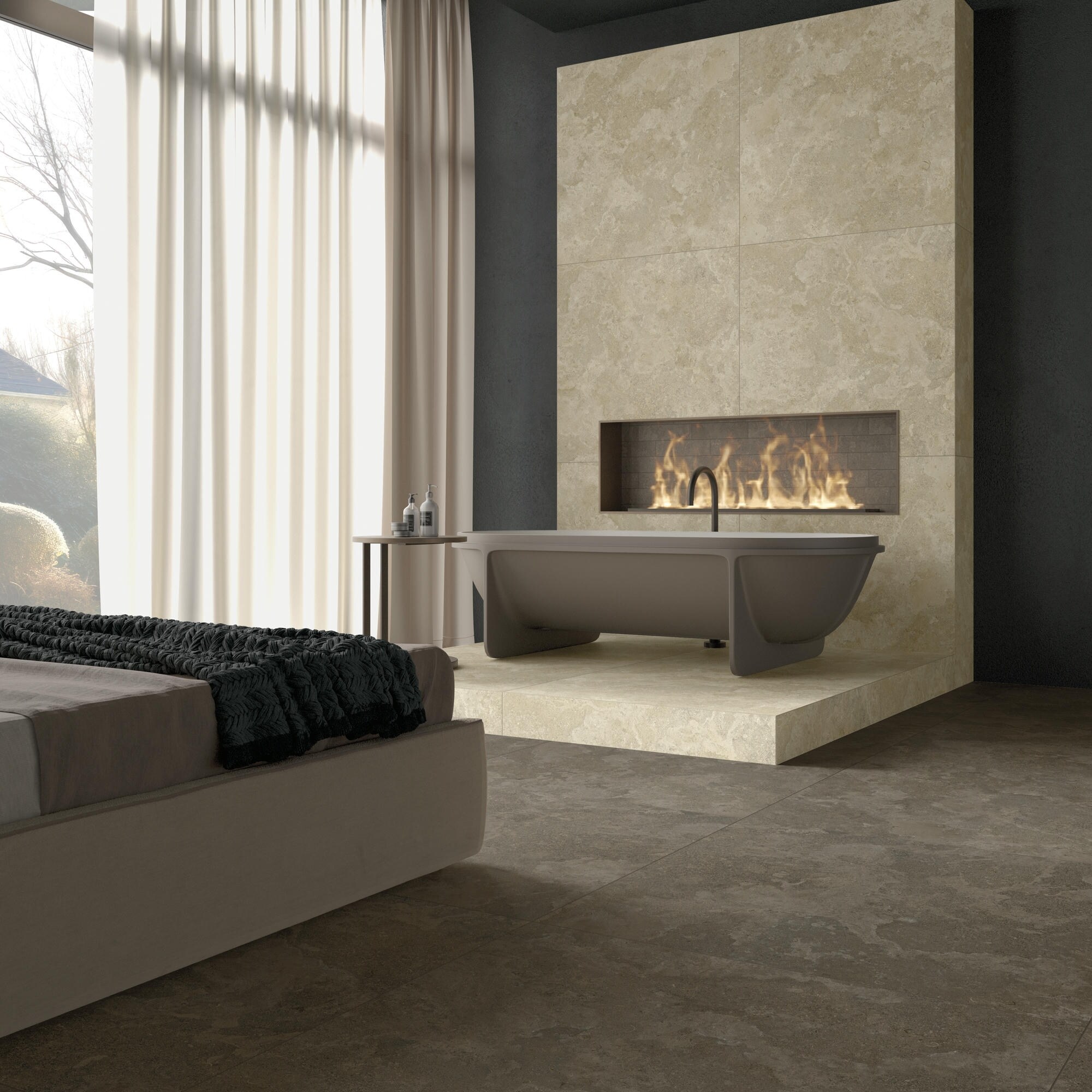 Vloertegel Viken beige 60 x 60
