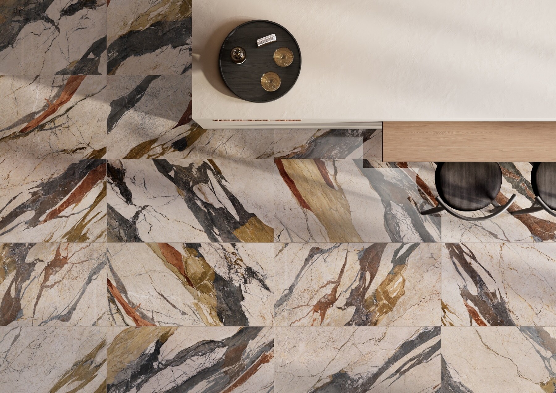 Vloertegel BRECCIA SICILIA 60x120