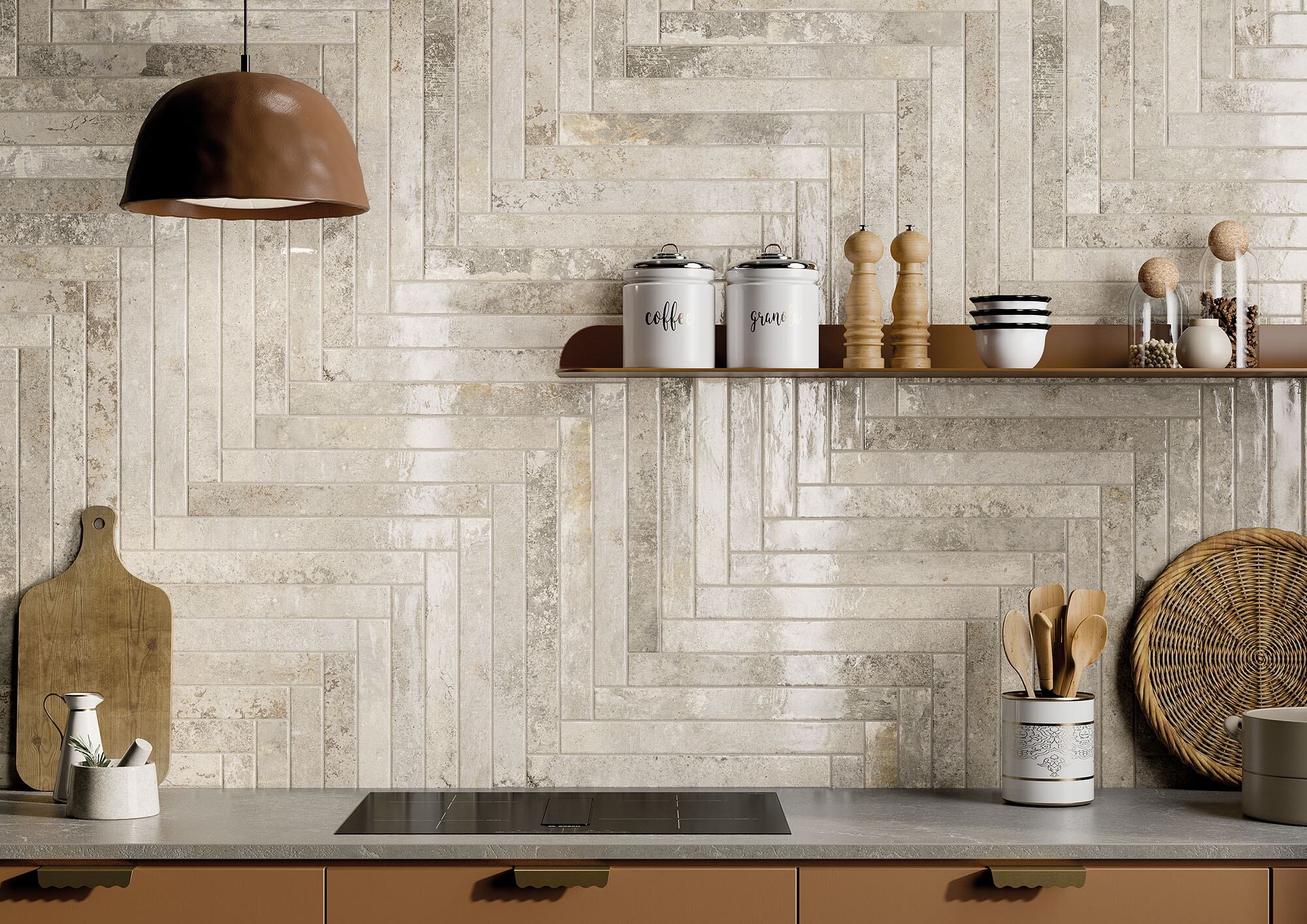 Wandtegel KIST LUX ivory 5x45
