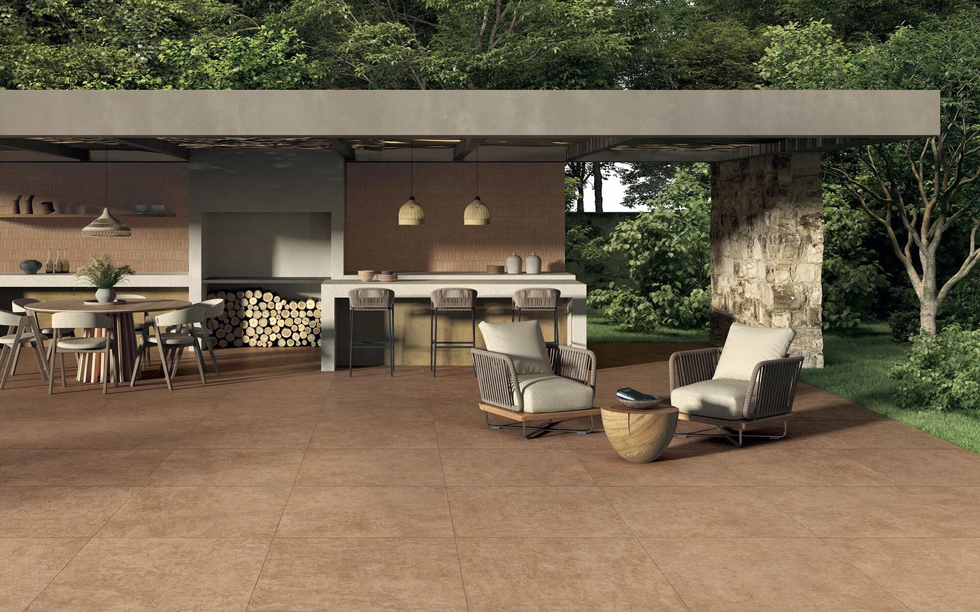 Outdoor-Fliese TERRAE cotto 60x60