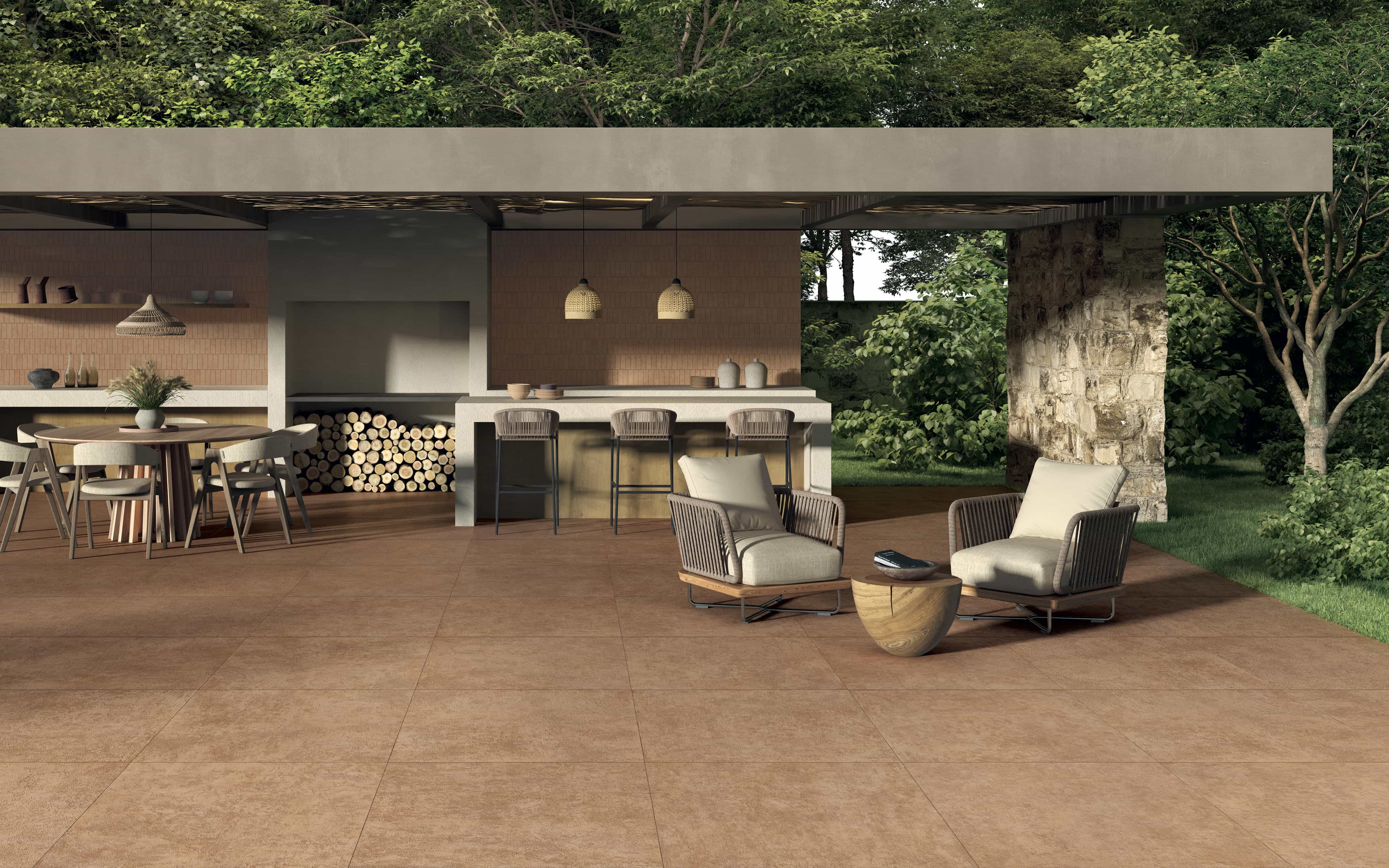 Outdoor-Fliese TERRAE cotto 60x120