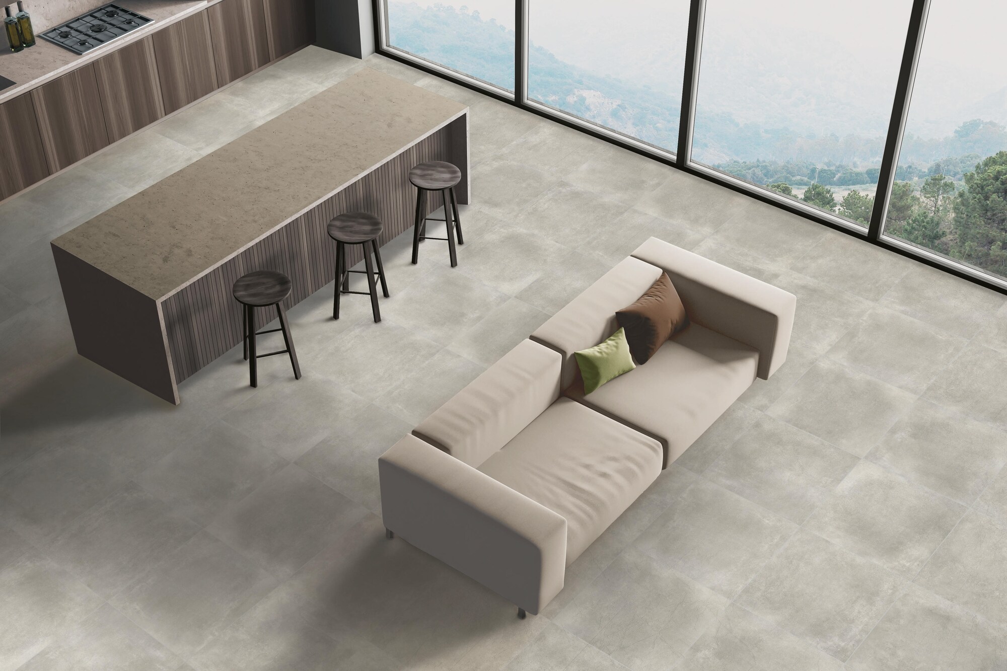 Bodenfliese CONCRETE warm grey 60x60
