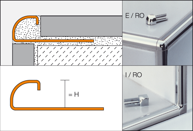 RONDEC-EP 2,5m Decorprofiel H=6mm