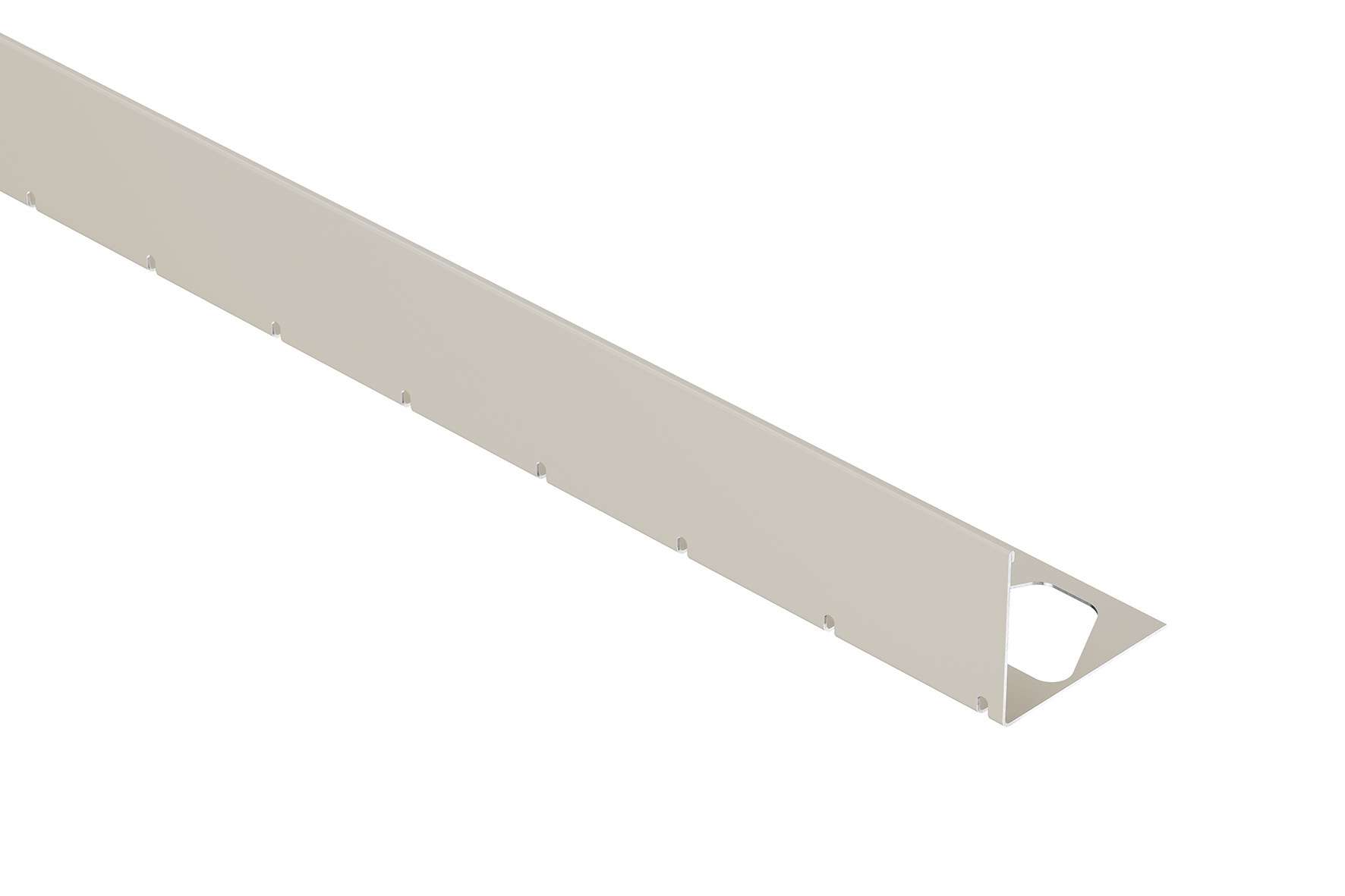 BARA-RWL 2,5m Randprofiel pastelgrijs H=25