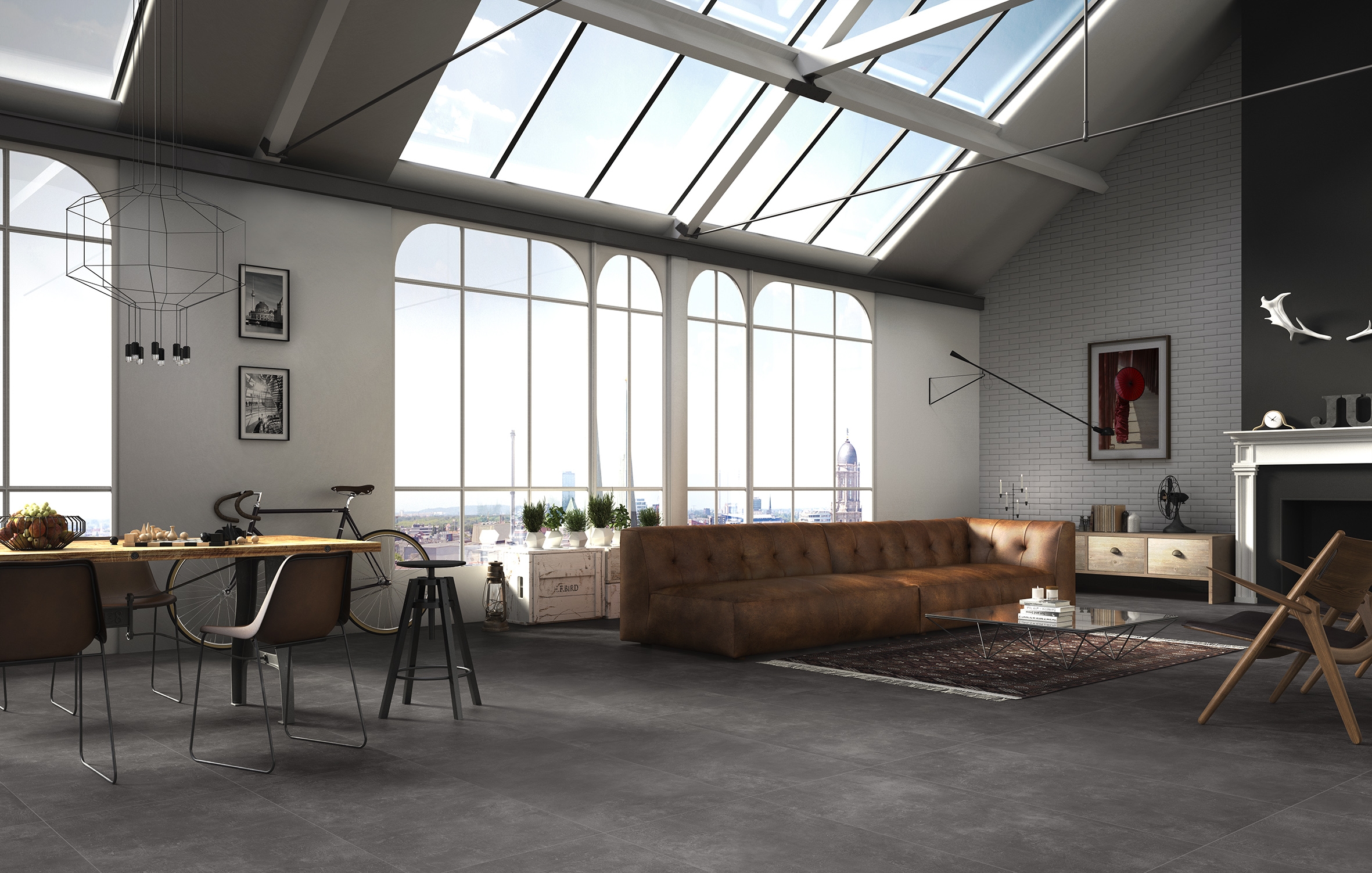 Bodenfliese STILE URBANO Ferro 90x90