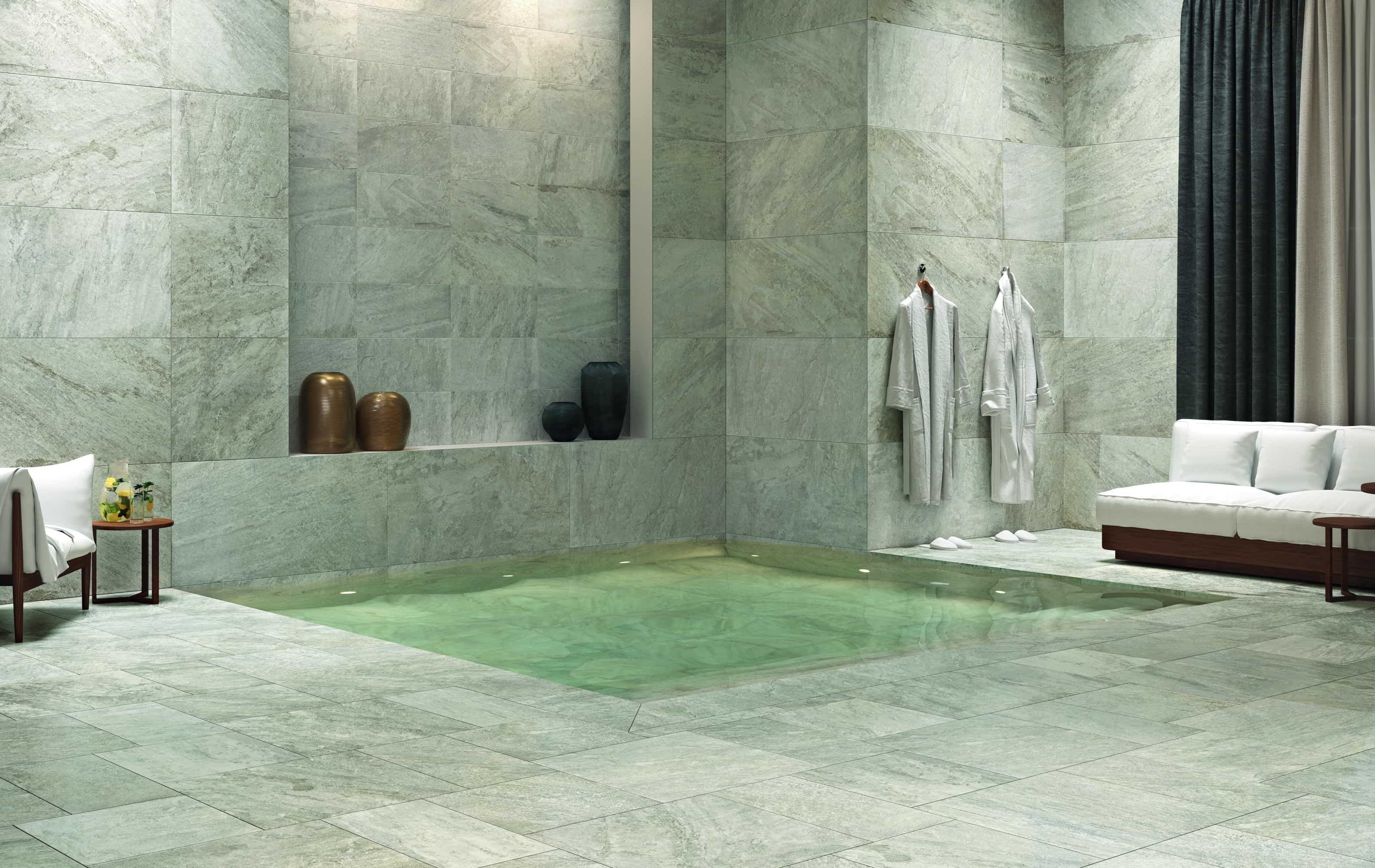 Outdoor-Fliese QUARTZ silver 60x60