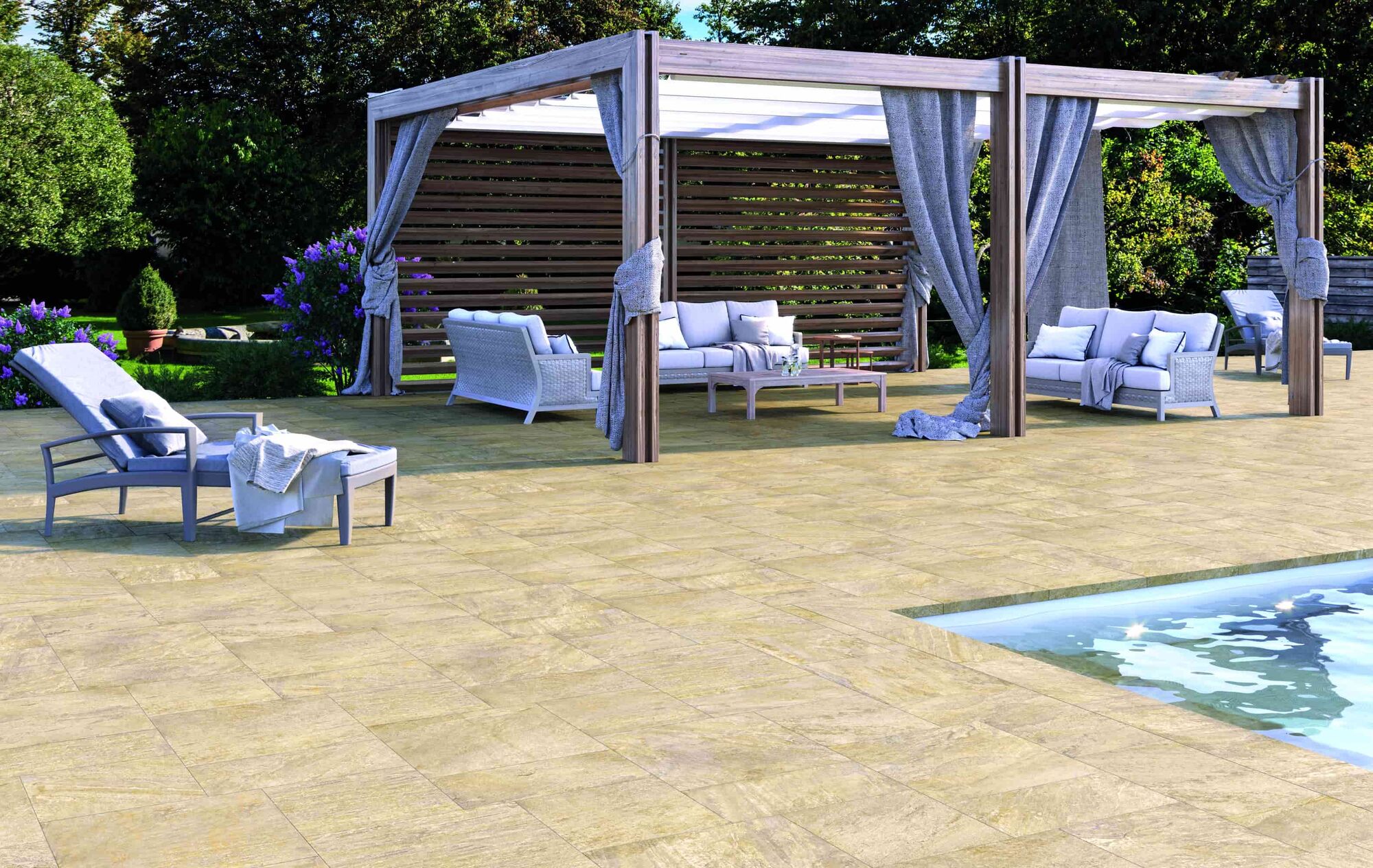 Buitentegel QUARTZ gold 60x90