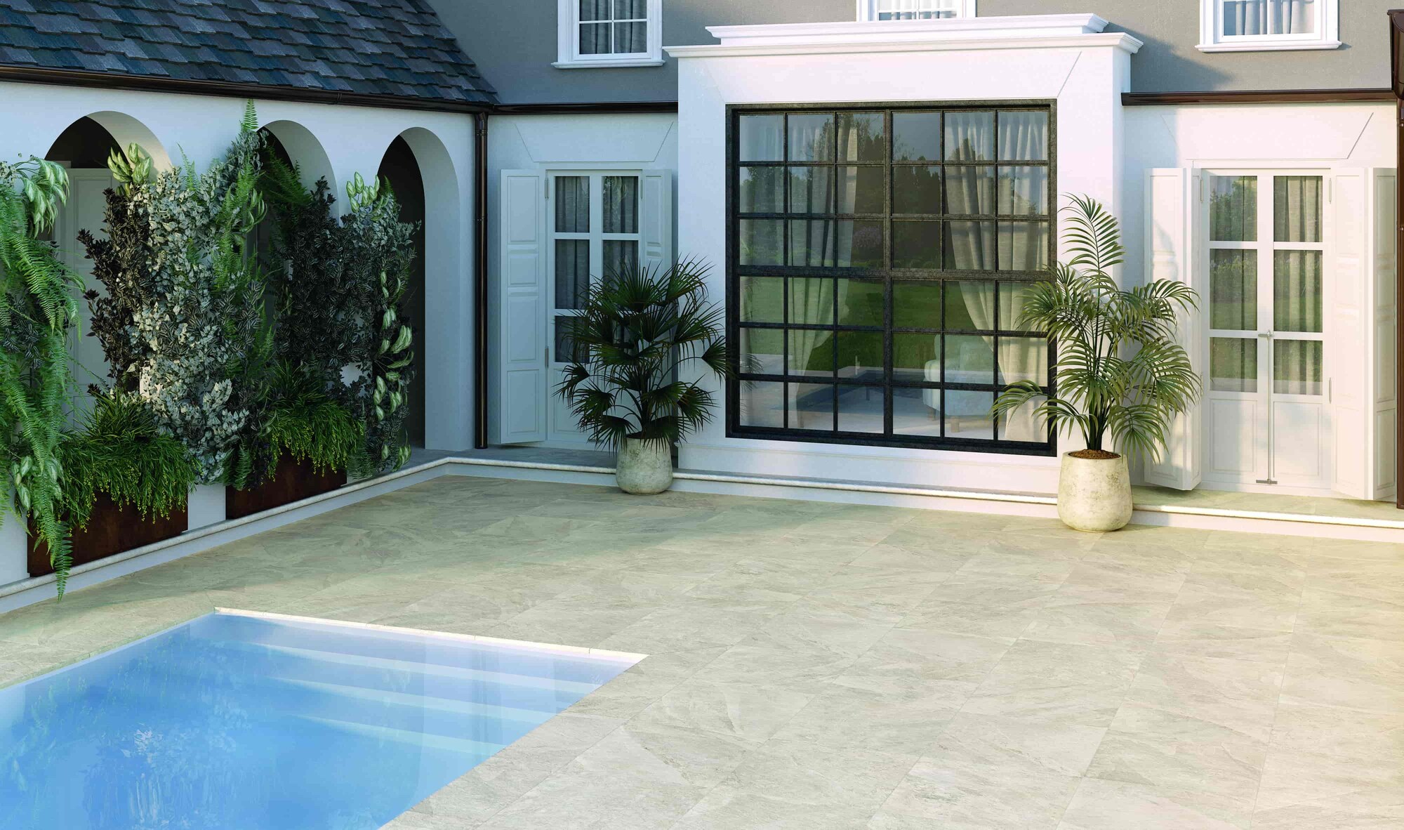 Outdoor-Fliese SLATE grigio 60x90